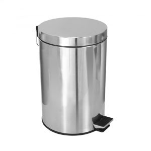 Lixeira com pedal 12 litros em aço inox