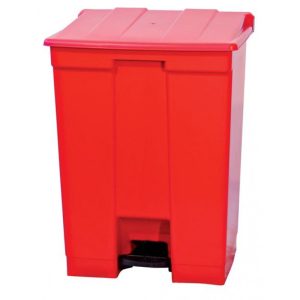 Lixeira 60 litros Bralimpia com pedal