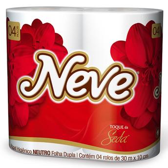 Papel Higiênico Neve com 04 rolos