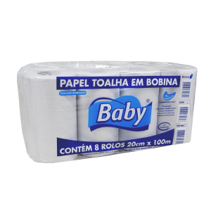 Papel Toalha Baby 100% 6x 20x100