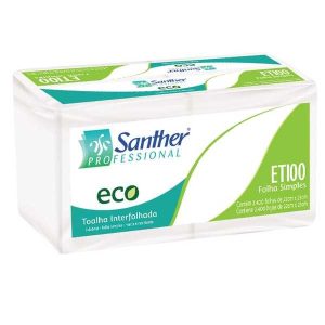 Papel Toalha Interfolha Santher 100% 22 X 23/2400und