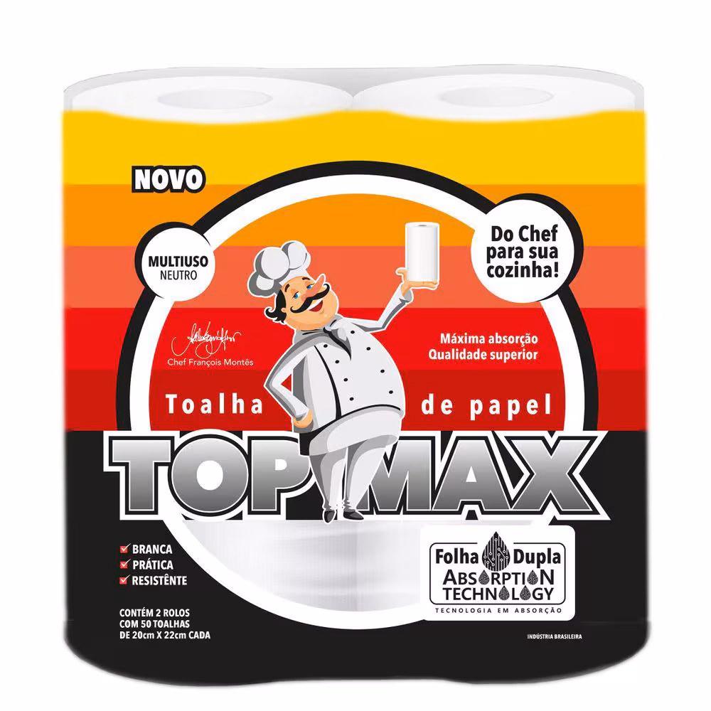 Papel Toalha Top Max Folha Dupla 2 Und