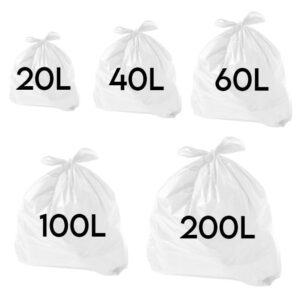 saco de lixo branco